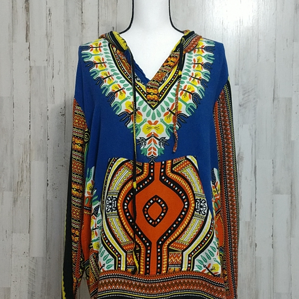 Earthbound Trading Multicolored Hooded Tun